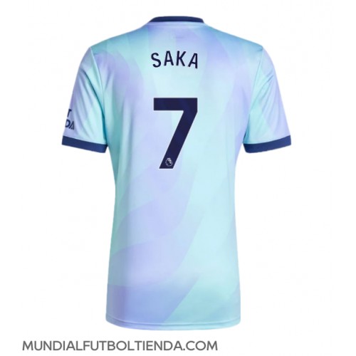 Camiseta Arsenal Bukayo Saka #7 Tercera Equipación Replica 2024-25 mangas cortas